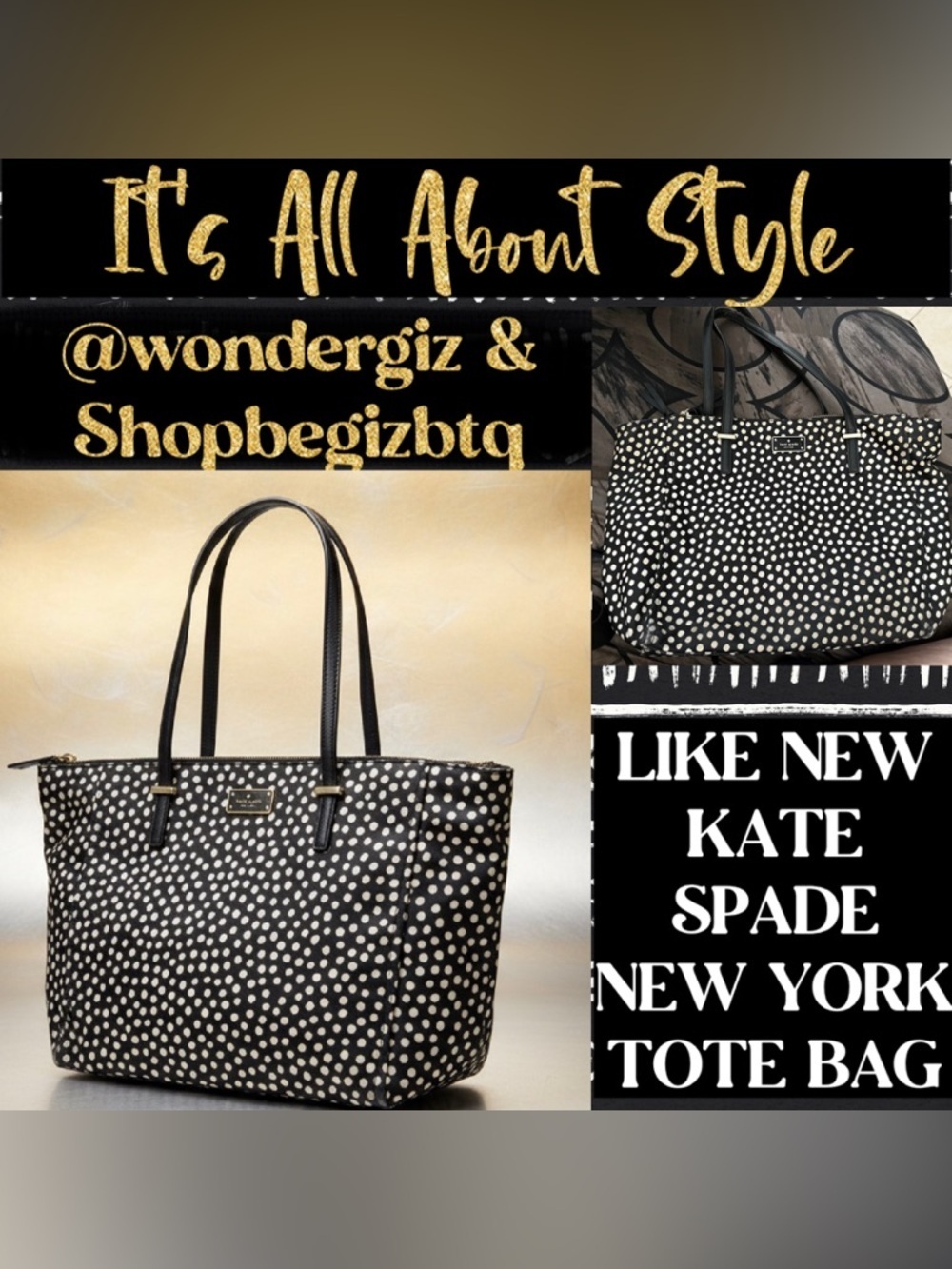 🆑EUC Kate Spade New York Tote Bag-Like New-Wallet & Cosmetic Bag Available Sale.